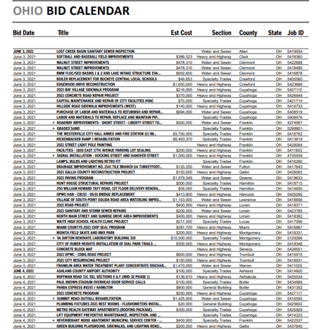 Bid-Calendar