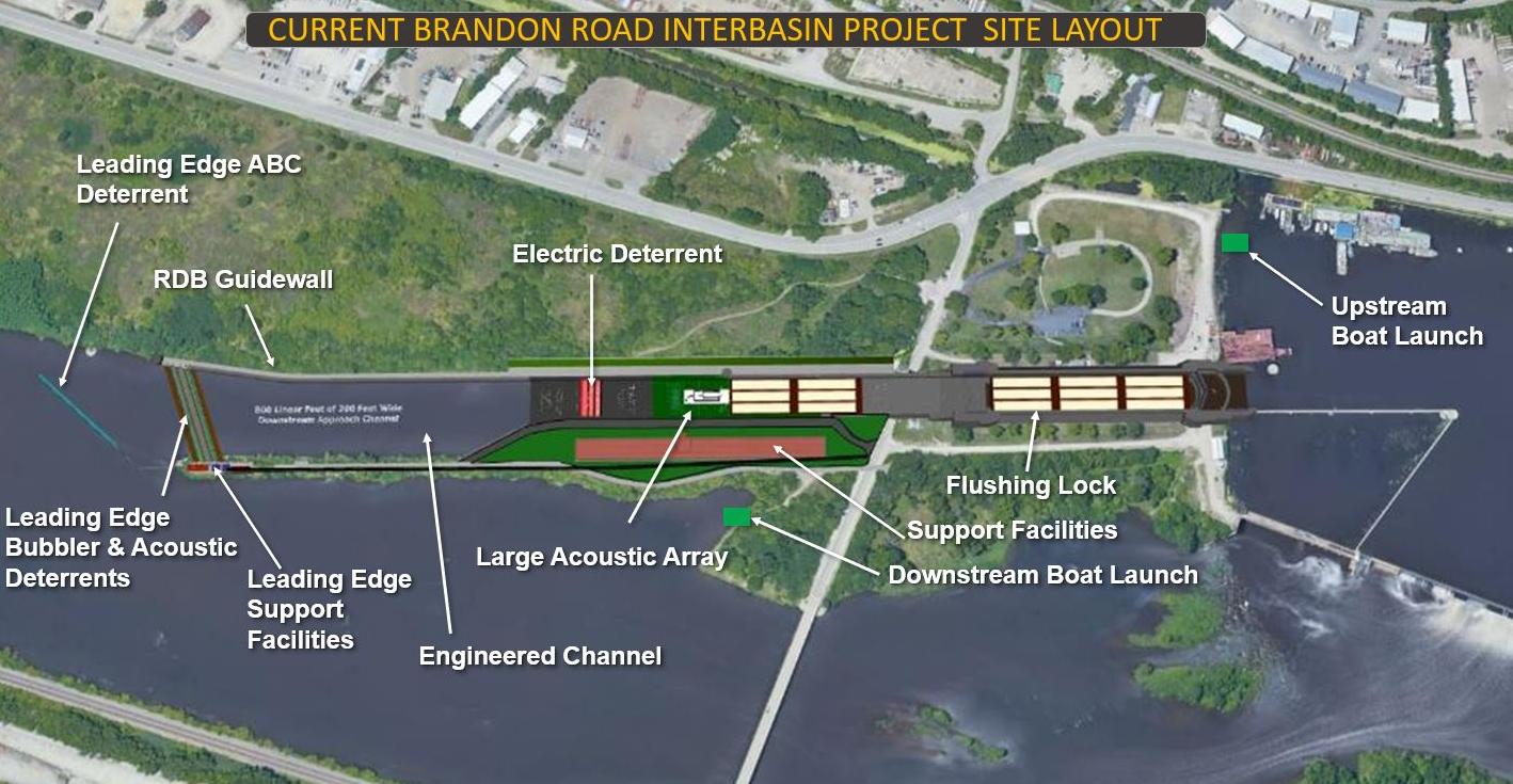 Brandon Road Interbasin Project image us army corps of engineers