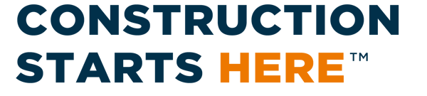 Construction Starts Here - Logo Construction Starts Here - Logo