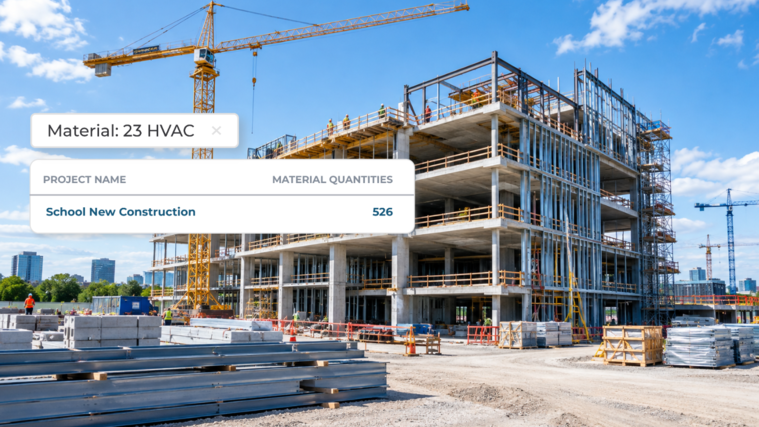 Introducing Material Intelligence in ConstructConnect® Project Intelligence: Find Projects by Material Quantities