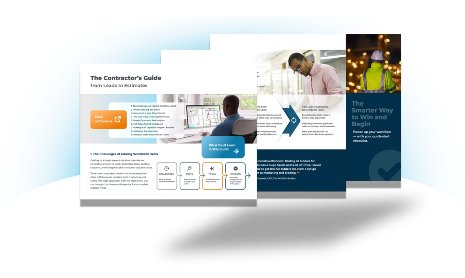 Screenshots of pages from the guide