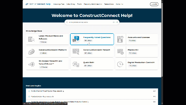 Explore the New ConstructConnect Help System