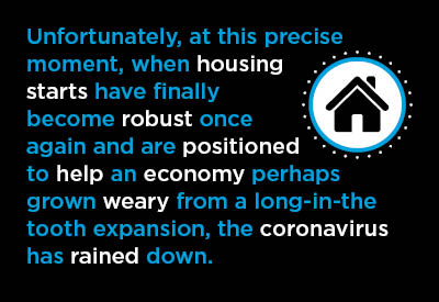 A Shame about Housing Starts ‒ They Began 2020 in Great Shape Graphic A Shame about Housing Starts ‒ They Began 2020 in Great Shape Graphic