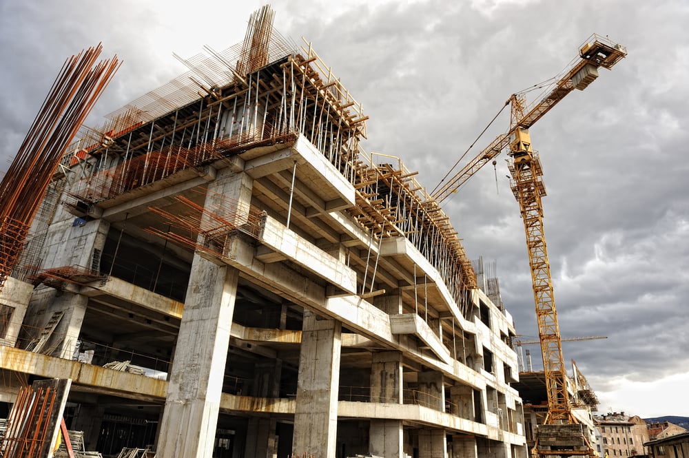 image of construction site with crane 