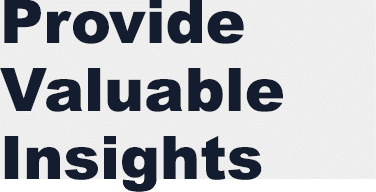 Provide Valuable Insights